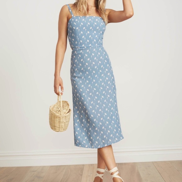faithfull katergo midi dress